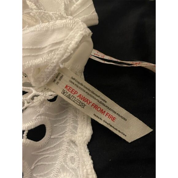 NWOT Free People La Vida White Wide Leg Co-ord Set Sz Large $258 NEW sold out - Picture 10 of 16